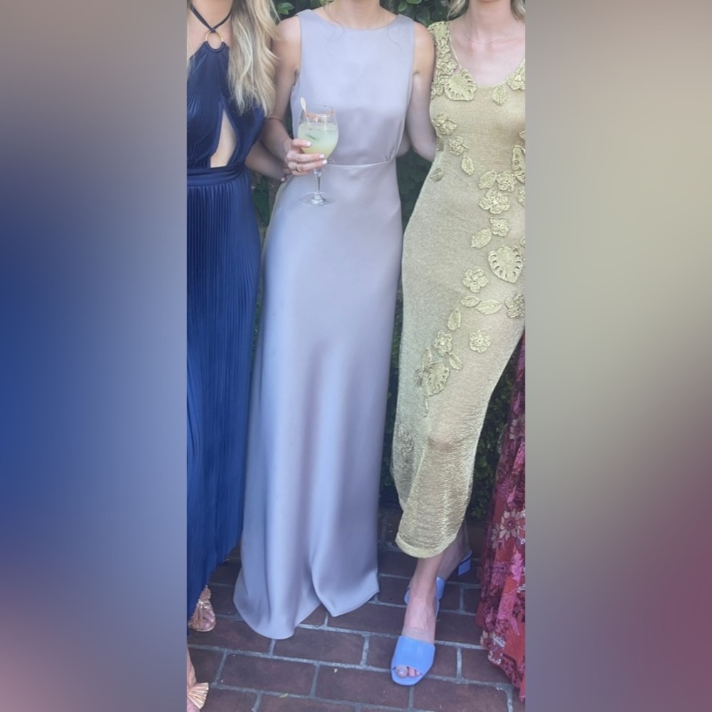 BHLDN Beckett Satin Maxi Dress